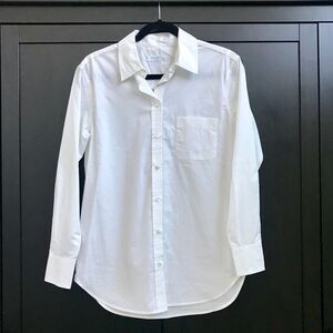 Equipment Crisp White Cotton Button Down Top NWOT